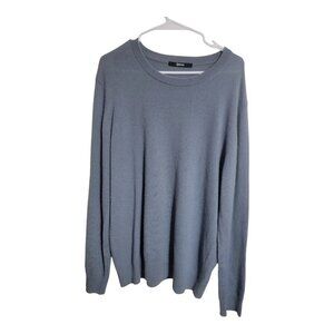 Quince Sweater Men L Blue Cashmere Preppy Career Holiday Minimalist Oversized